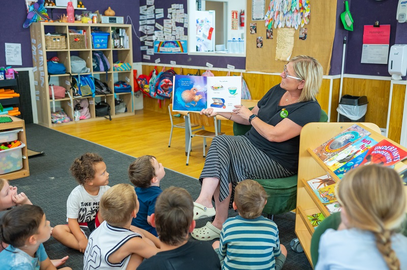 Story time at Little Poppy's Preschool